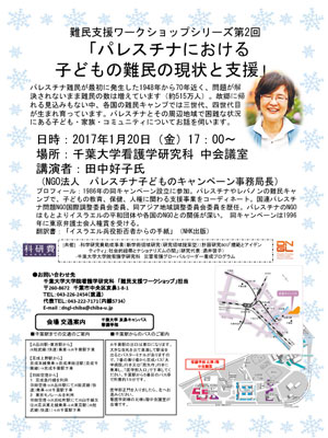 「パレスチナにおける子どもの難民の現状と支援」