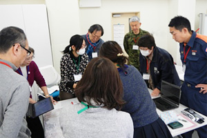 災害時専門職連携演習（災害時IP演習）実施報告 写真1